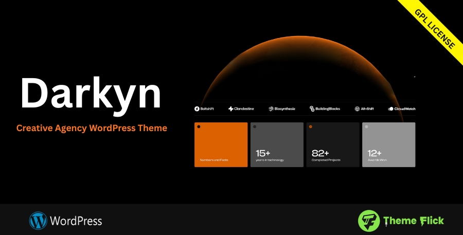 Darkyn — Dark Portfolio & Agency WordPress Theme
