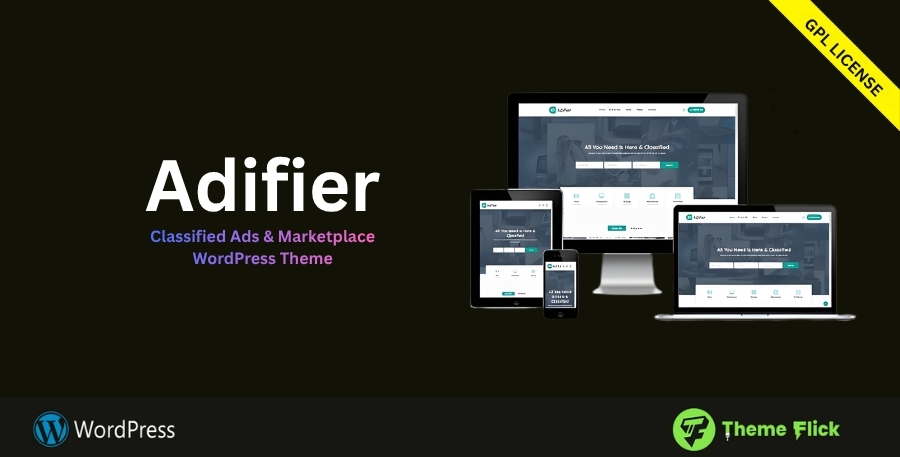 Adifier – Classified Ads & Marketplace WordPress Theme (Multi-Vendor, Auction, Listings)