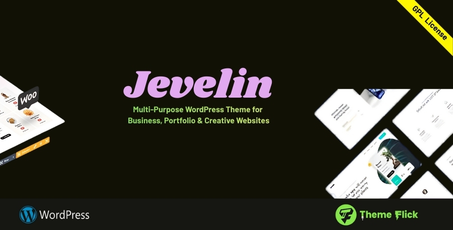 Jevelin – Multi-Purpose WordPress Theme for Business, Portfolio & Creative Websites