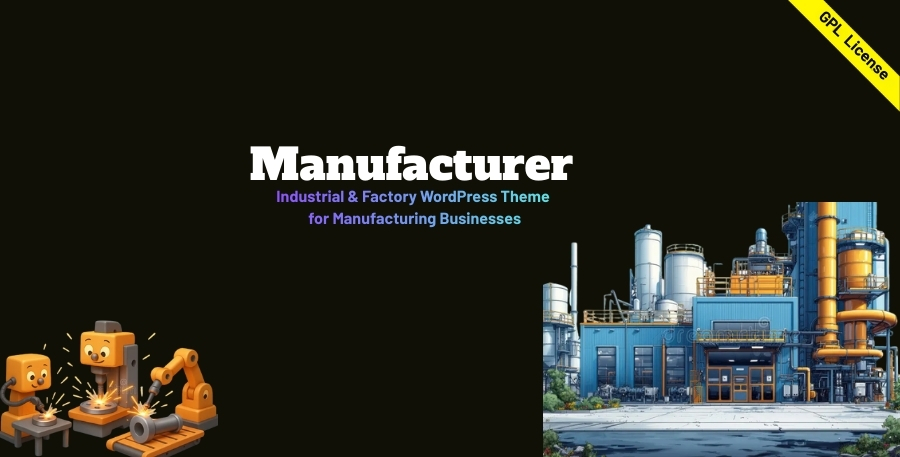 Manufacturer – Industrial & Factory WordPress Theme for Manufacturing Businesses