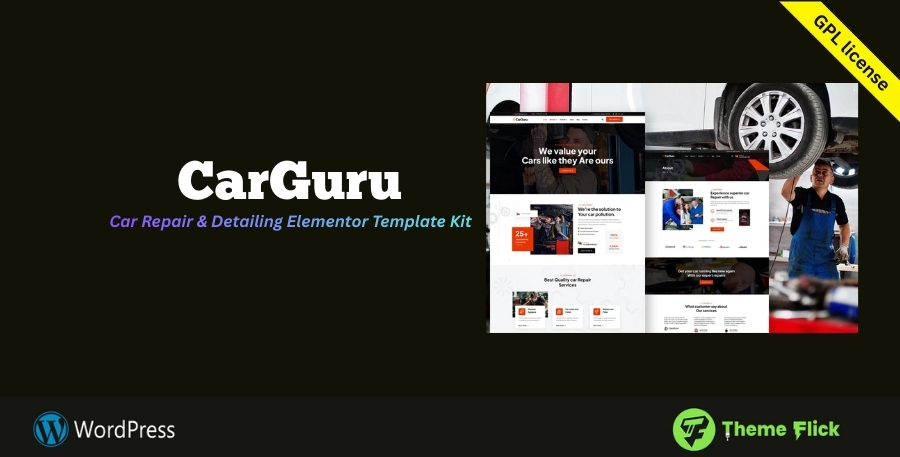 CarGenius – Car Repair & Auto Detailing Elementor Template Kit