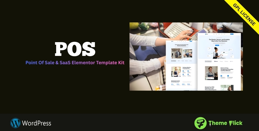POS – Point of Sale & SaaS Elementor Template Kit