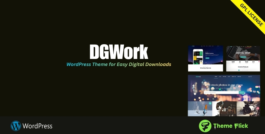 DGWork Digital Downloads WordPress Theme for Easy Digital Downloads 1.8.9.1