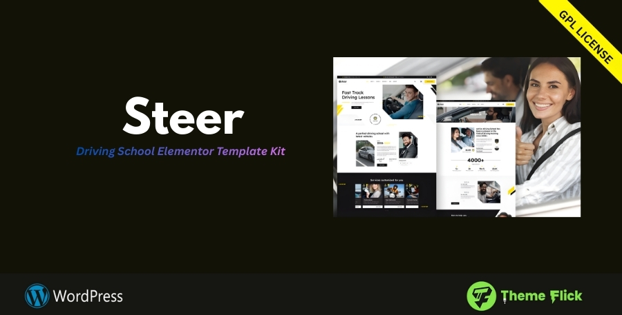Steer – Driving School & Training Center Elementor Template Kit