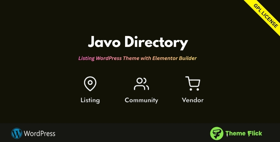 Javo Directory & Listing WordPress Theme with Elementor Builder 5.15