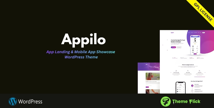 Appilo App Landing & Mobile App Showcase WordPress Theme 7.0.0