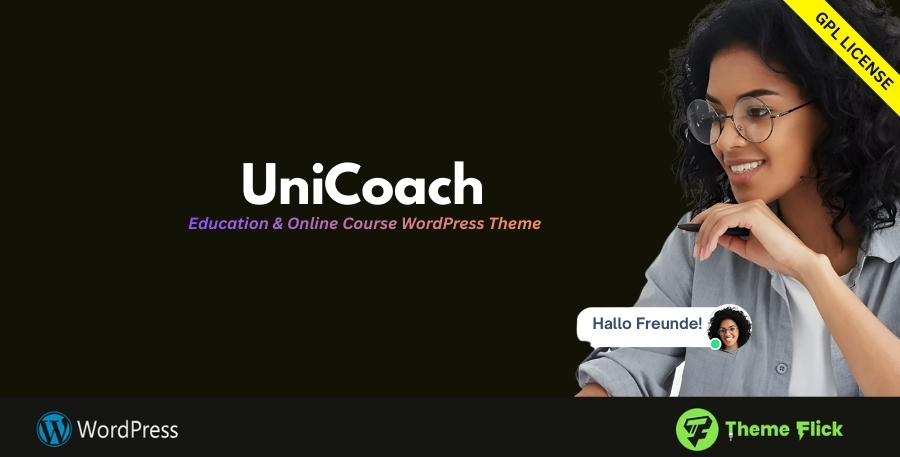 UniCoach – Education & Online Course WordPress Theme with LearnPress & Zoom Integration 1.1.6