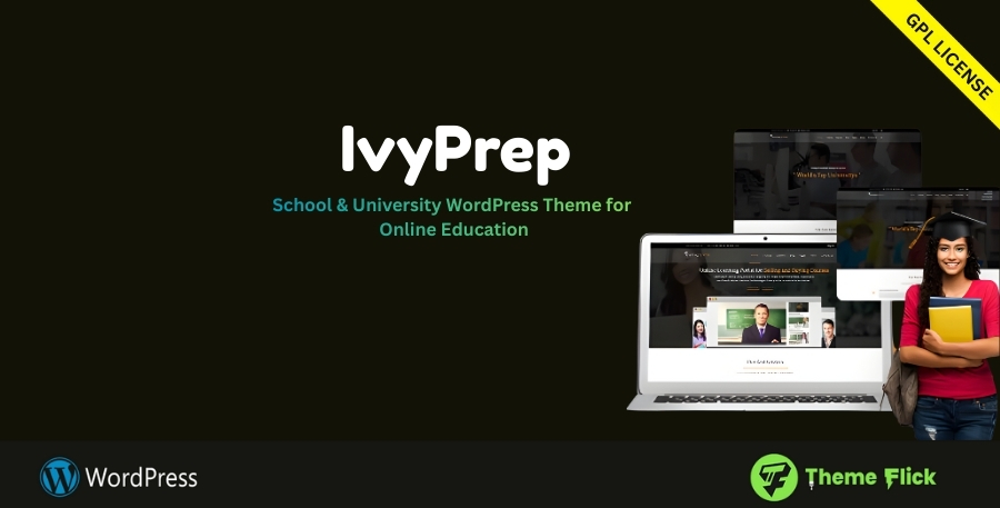 IvyPrep School & University WordPress Theme with LMS for Online Education 1.6.2