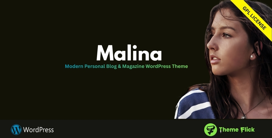 Malina – Modern Personal Blog & Magazine WordPress Theme 2.4.1