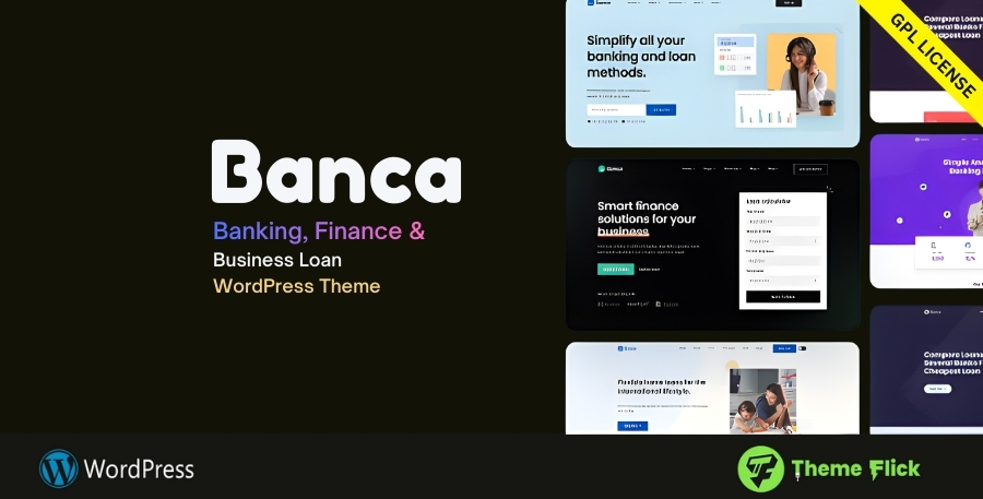 Banca WordPress Theme for Banking, Finance & Loan Company Websites 1.9.6
