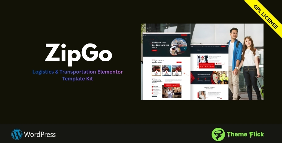 ZipGo – Logistics & Transportation Elementor Template Kit